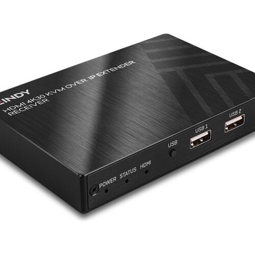 LINDY 4K KVM over IP Extender Receiver HDMI 1.4 HDCP 1.4 USB HID & IR
