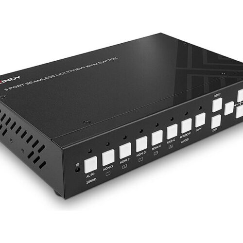 LINDY 5 Port HDMI 4K60 Seamless Multiview KVM Switch