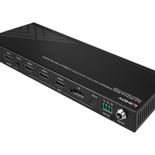 LINDY 5×2 Seamless Presentation Switch HDBaseT Extender