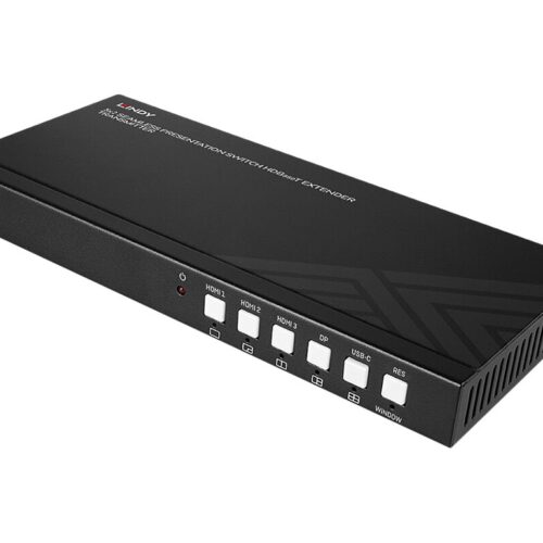 LINDY 5×2 Seamless Presentation Switch HDBaseT Extender