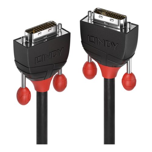 LINDY 5m DVI-D Dual Link Cable Black male / male