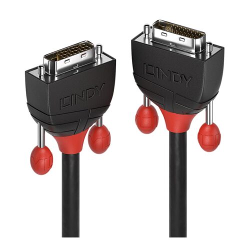 LINDY 5m DVI-D Dual Link Cable Black male / male