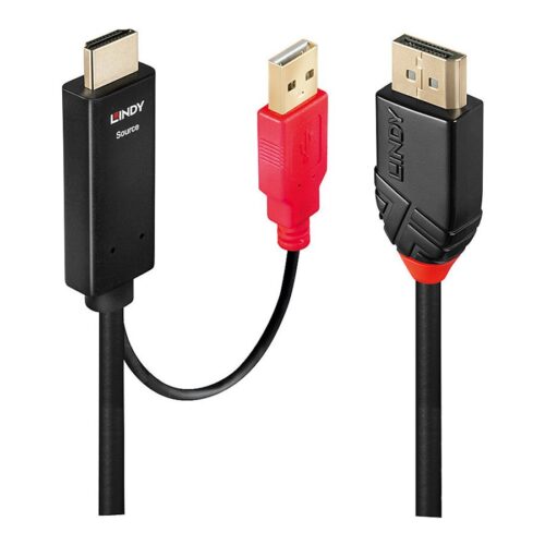 LINDY 5m HDMI DisplayPort Adapter Cable