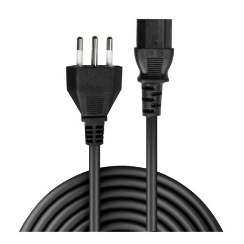 LINDY 5m IEC mains Cable italy Italian mains plug-IEC320 C13