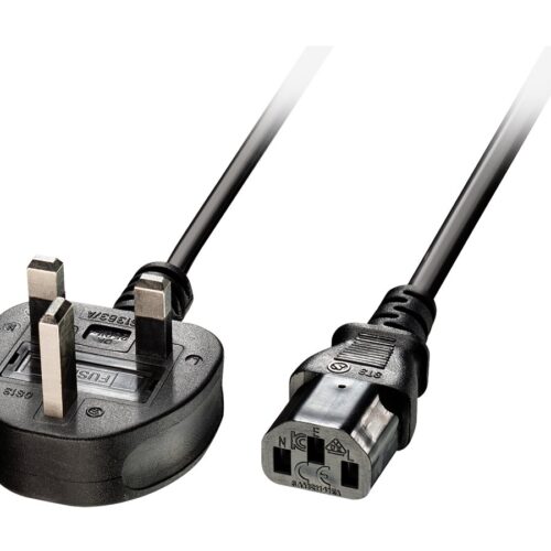 LINDY 5m IEC mains lead UK