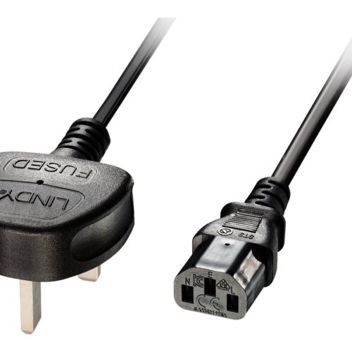 LINDY 5m IEC mains lead UK