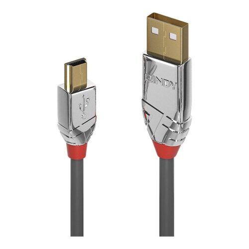 LINDY 5m USB 2.0 Type A/Mini-B Cable Cromo Line 480Mbit/s