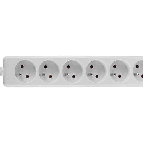 LINDY 6 way Mains Gang Socket FR France