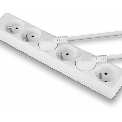 LINDY 6 way Mains Gang Socket FR France