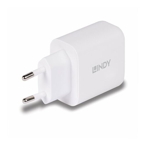 LINDY 65W USB Type A & C GaN Charger