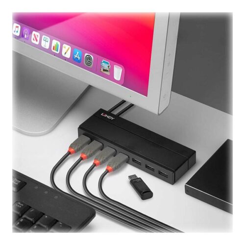 LINDY 7 Port USB 3.1 Charging Hub Supports Battery Charging Standard 1.2 up to max. 1.5A Ampere / Port
