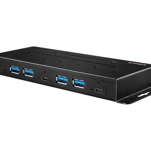 LINDY 7 Port USB 3.1 Gen 2 Metal Hub
