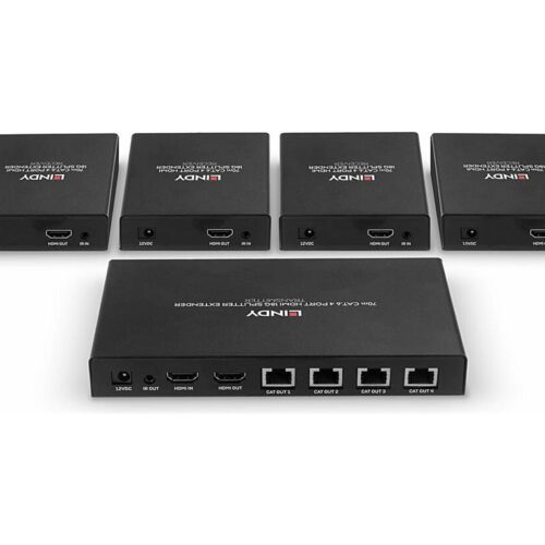 LINDY 70m 4 Port Cat.6 HDMI 4K60 Splitter Extender
