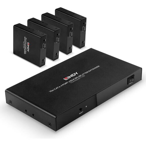 LINDY 70m 4 Port Cat.6 HDMI 4K60 Splitter Extender
