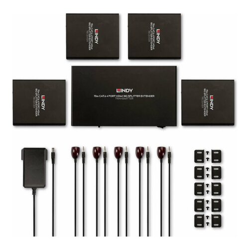 LINDY 70m 4 Port Cat.6 HDMI 4K60 Splitter Extender