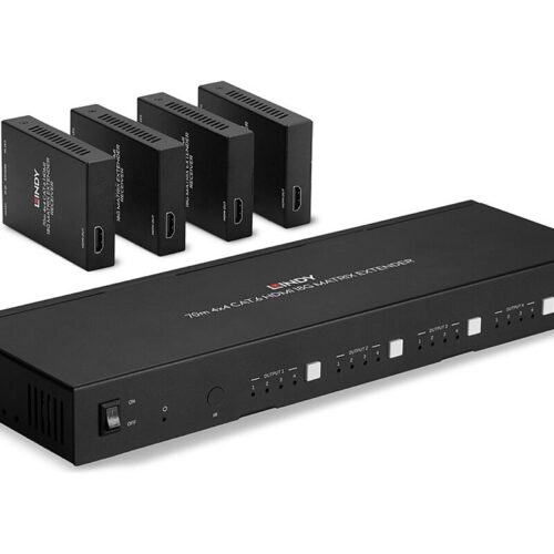 LINDY 70m Cat.6 4×4 HDMI 18G Matrix Extender