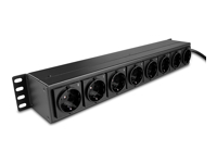 LINDY 8 Way Schuko PDU with switches