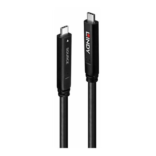 LINDY 8m USB 3.2 Gen 1 and DP 1.4 Type C Hybrid Cable
