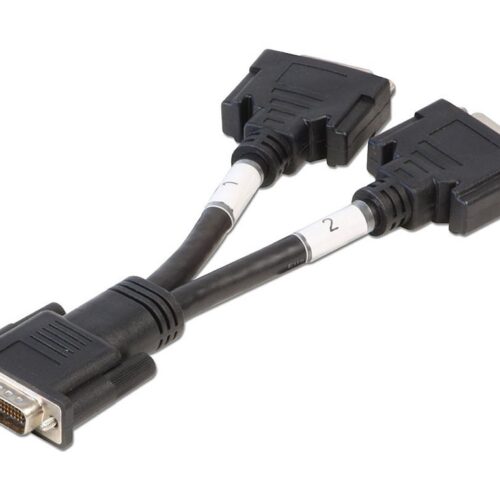 LINDY Adapter Cable DMS59/2x DVI-IF length 16cm
