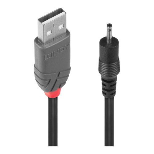 LINDY Adapter Cable USB A male – DC 2.5/0.7mm male 1.5m