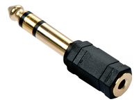 LINDY Adapter Stereo 3.5mm female 6.3mm male gold plated