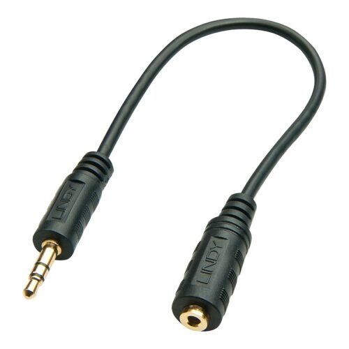 LINDY Audio Adapter Cable 3.5mm Male / 2.5mm Female 20cm Cable