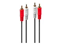 LINDY Audio Cable 2xPhono Stereo 3m 2xRCA Jack male / male gold plated
