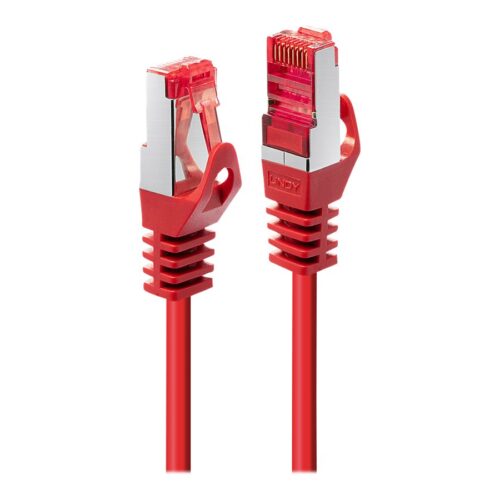 LINDY Basic Cat.6 S/FTP Cable Red 0.3m Patch Cable