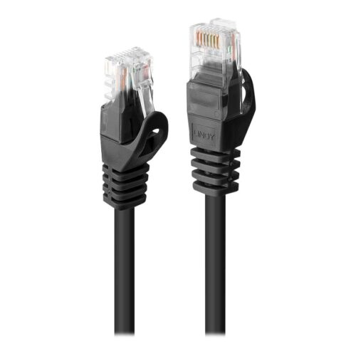 LINDY Basic Cat.6 U/UTP Cable Black 0.3m