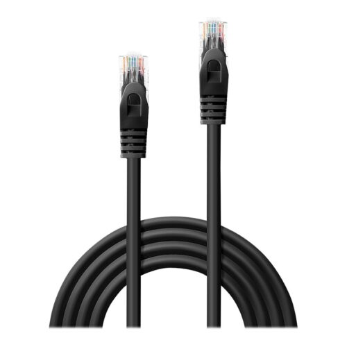 LINDY Basic Cat.6 U/UTP Cable Black 0.5m