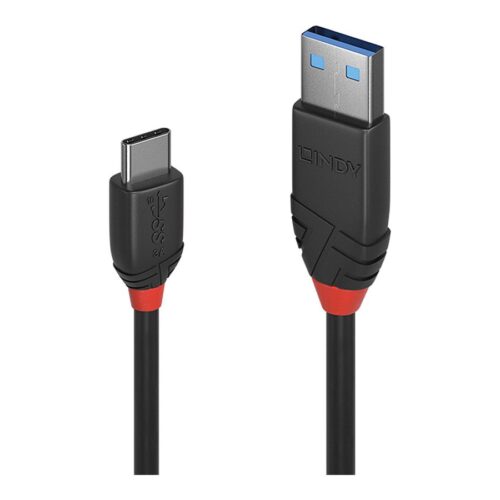 LINDY Black Line USB Cable USB 3.1 USB/A-USB-C M-M 0.15m
