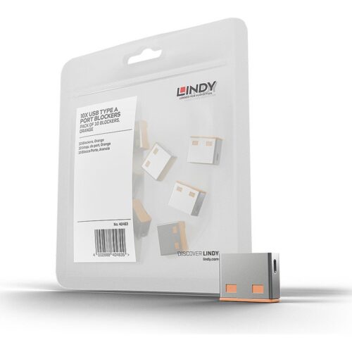 LINDY Bloqueurs de ports USB 10 pièces Orange