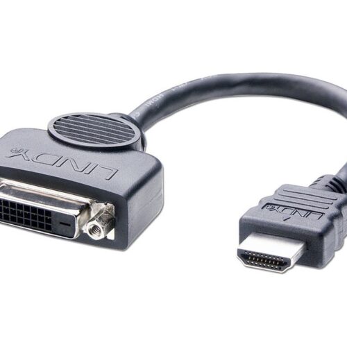 LINDY Câble adaptateur HDMI A mâle DVI-D femelle 0.2m