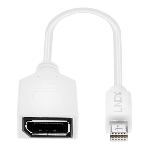LINDY Câble adaptateur Mini DP M vers DP F Premium blindé