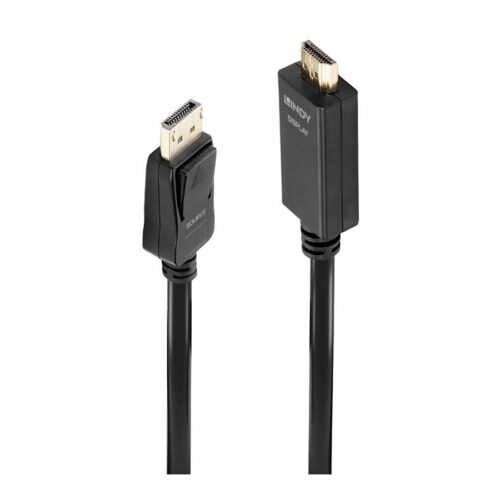 LINDY Câble DisplayPort vers HDMI 4K30 DP:passif 0.5m