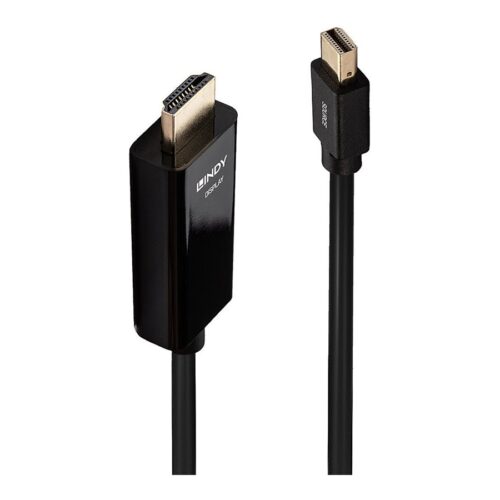 LINDY Câble Mini DisplayPort vers HDMI 4K30 DP:passif 2m