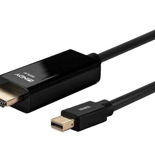 LINDY Câble Mini DisplayPort vers HDMI 4K30 DP:passif 2m