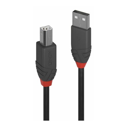LINDY Câble USB 2.0 Type A vers B Anthra Line 0.2m