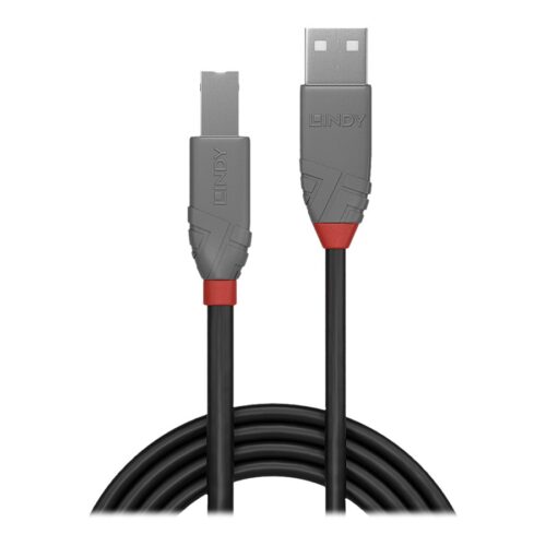 LINDY Câble USB 2.0 type A vers B Anthra Line 1m