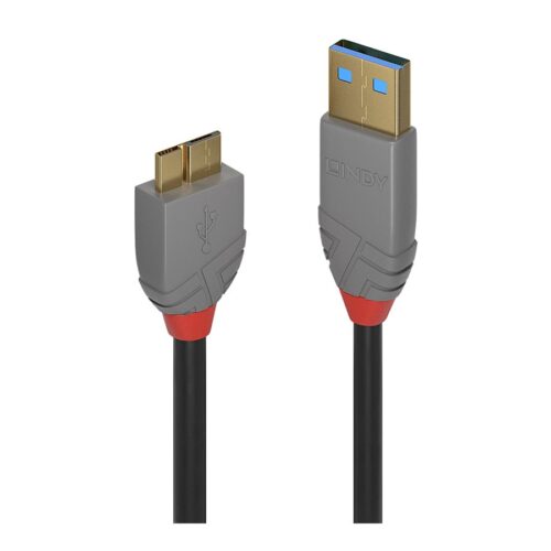 LINDY Câble USB 3.0 Type A vers Micro-B Anthra Line 0.5m