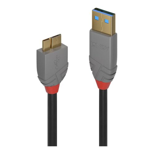 LINDY Câble USB 3.0 Type A vers Micro-B Anthra Line 3m