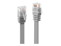 LINDY Cat.6 Flat Patch Cable Grey 0.3m Without Shielding
