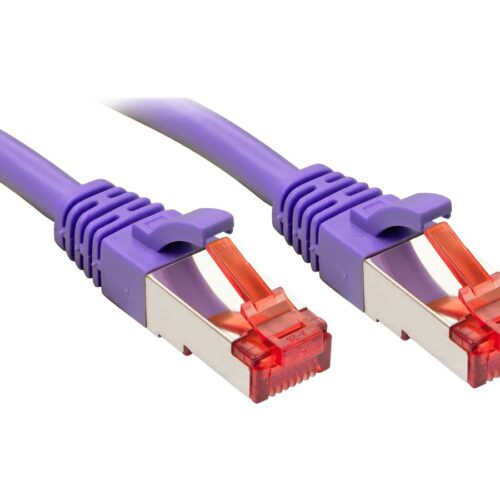 LINDY Cat.6 S/FTP Cable Purple 1m Patch Cable