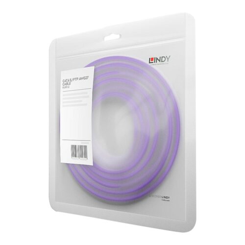 LINDY Cat.6 S/FTP Cable Purple 20m Patch Cable