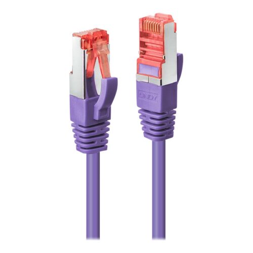 LINDY Cat.6 S/FTP Cable Purple 3m Patch Cable