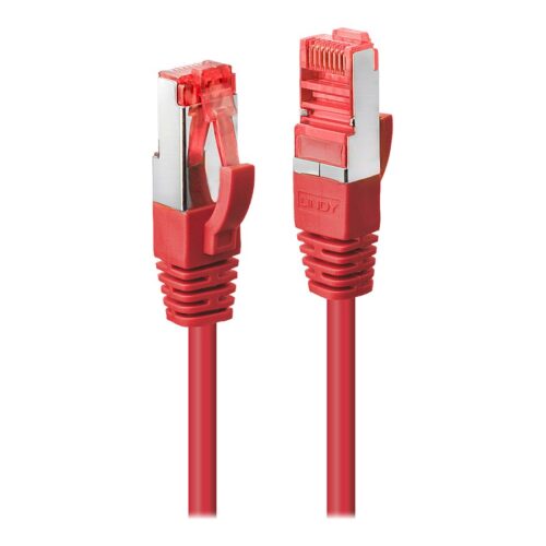 LINDY Cat.6 S/FTP Cable red 0.5m Patchcable