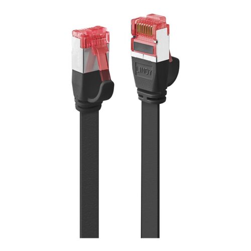 LINDY Cat.6 U/FTP Flat Patch Cable Black 5m