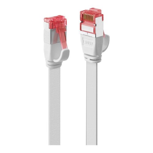 LINDY Cat.6 U/FTP Flat Patch Cable White 3m