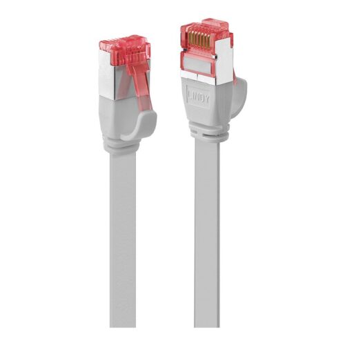 LINDY Cat.6 U/FTP Flat Ribbon Patch Cable Grey 0.3m