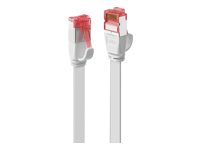 LINDY Cat.6 U/FTP Flat Ribbon Patch Cable White 0.3m